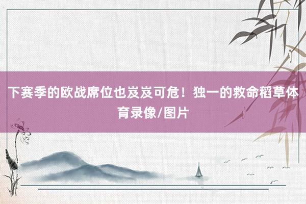 下赛季的欧战席位也岌岌可危！独一的救命稻草体育录像/图片