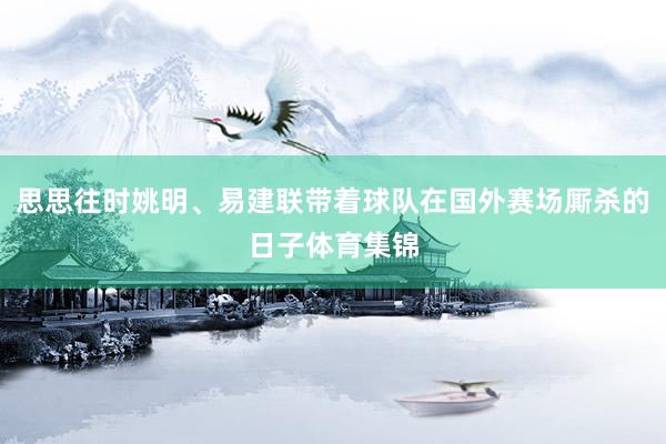 思思往时姚明、易建联带着球队在国外赛场厮杀的日子体育集锦
