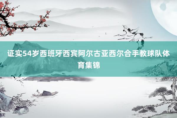 证实54岁西班牙西宾阿尔古亚西尔合手教球队体育集锦