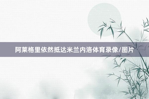 阿莱格里依然抵达米兰内洛体育录像/图片