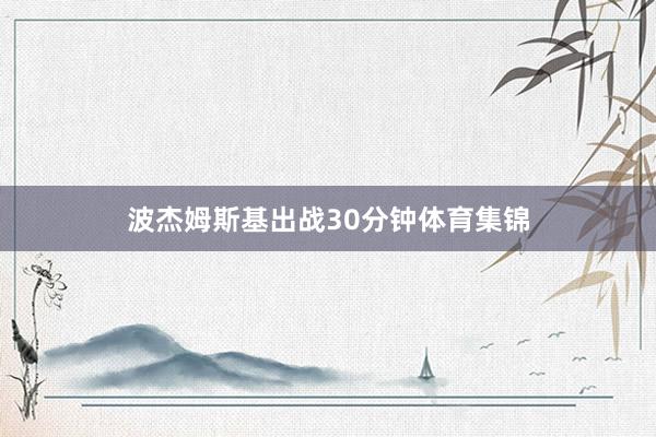 波杰姆斯基出战30分钟体育集锦