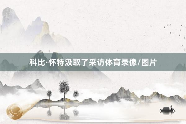 科比·怀特汲取了采访体育录像/图片