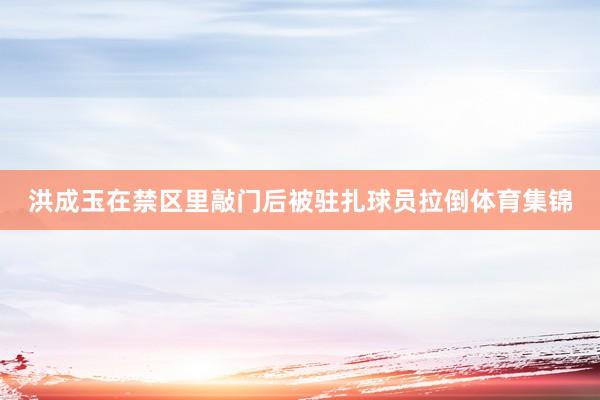 洪成玉在禁区里敲门后被驻扎球员拉倒体育集锦