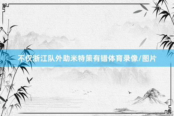 不仅浙江队外助米特策有错体育录像/图片
